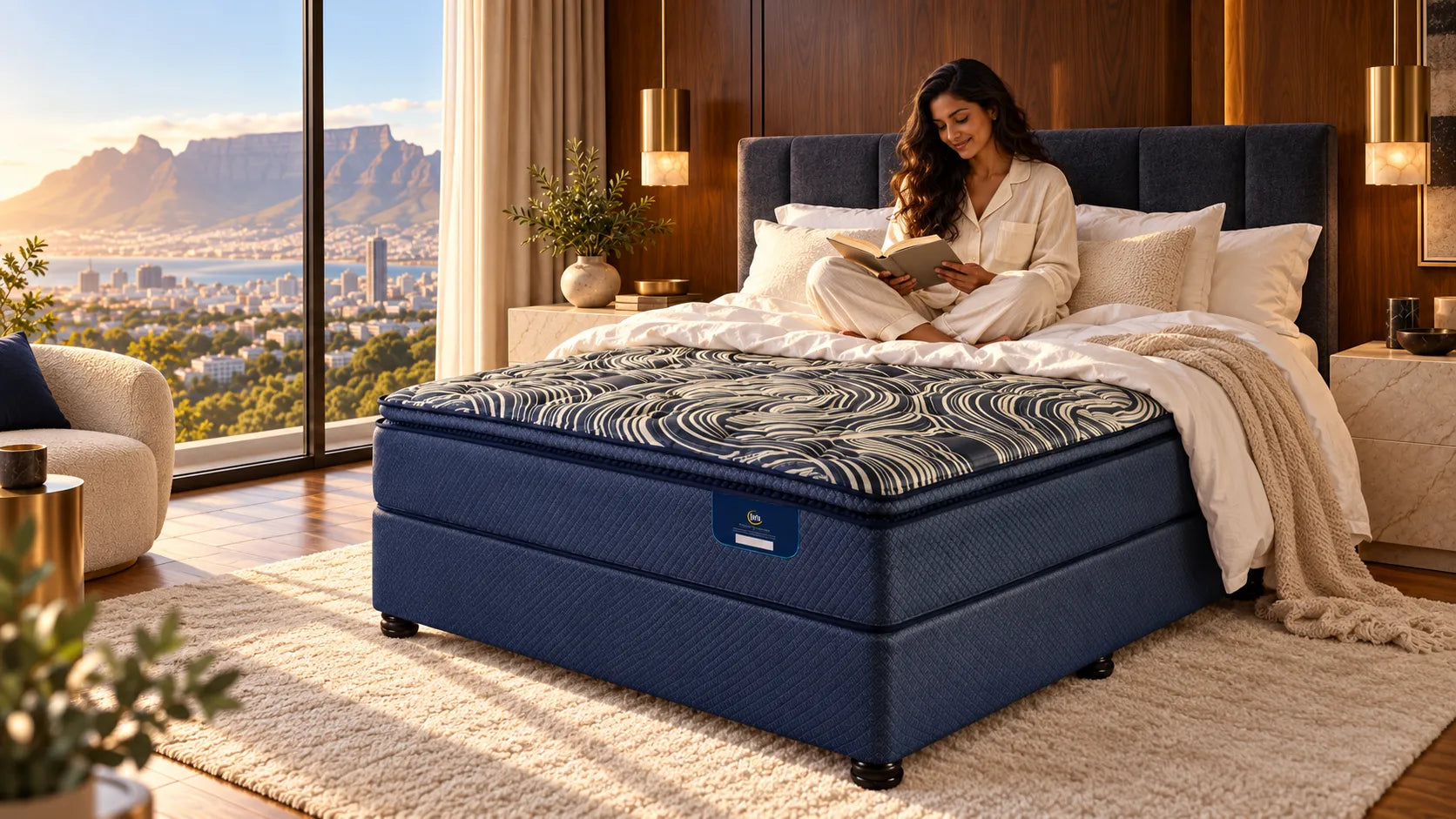 Serta mattress in a modern bedroom