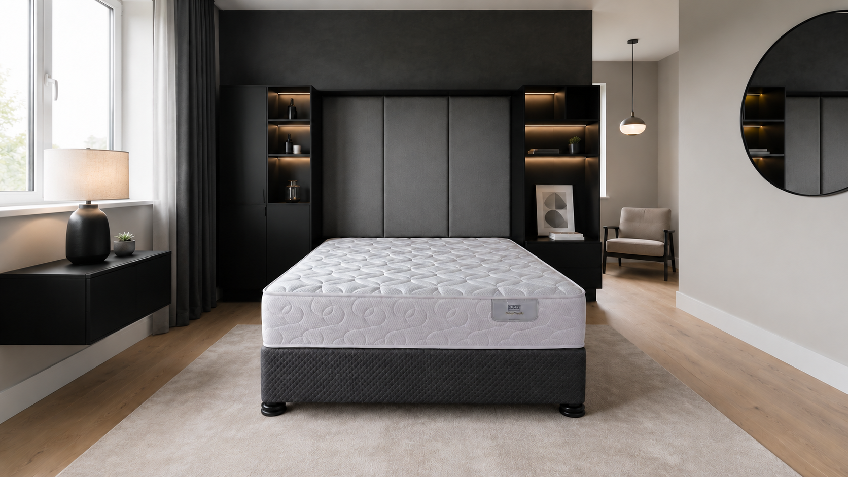 Serta mattress in a modern bedroom