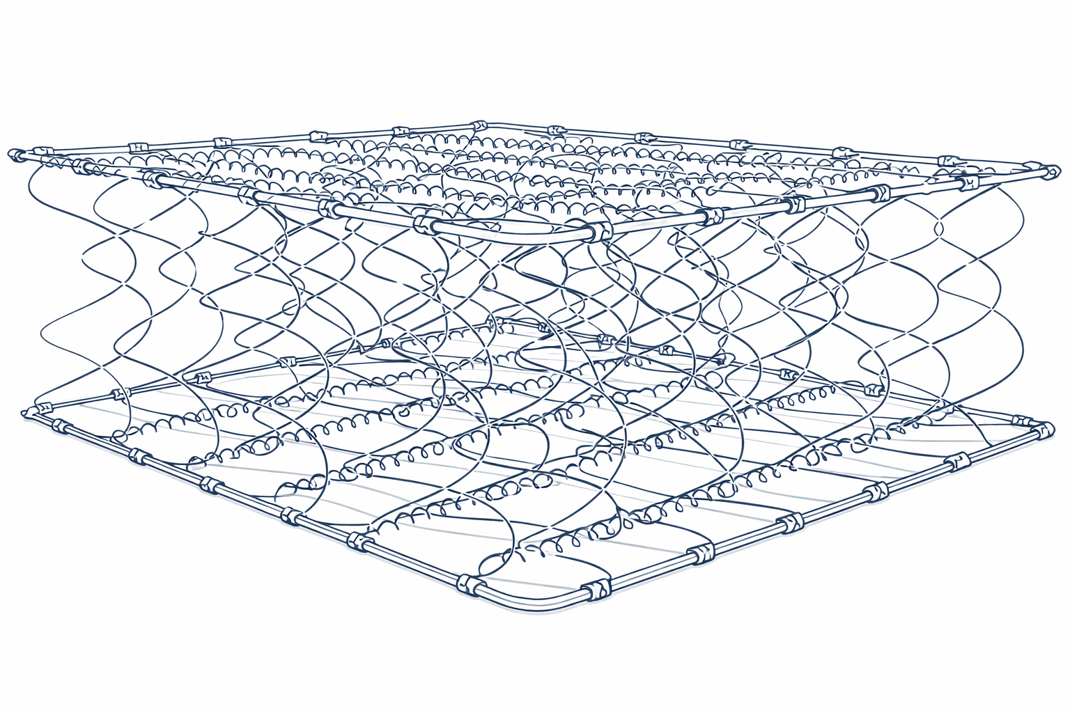 MiraCoil® spring system illustration